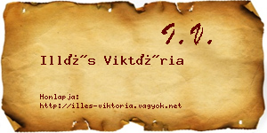 Illés Viktória névjegykártya